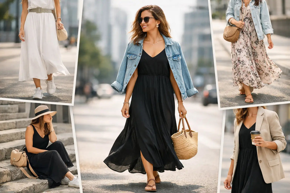 Maxikleid im Alltag stylen: 8 einfache Ideen