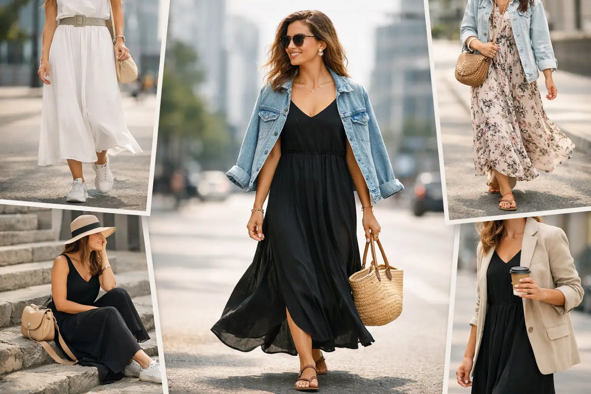 Maxikleid im Alltag stylen: 8 einfache Ideen