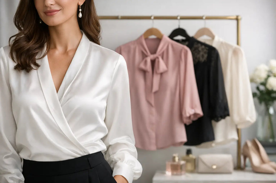 Blusen Damen elegant festlich richtig wählen