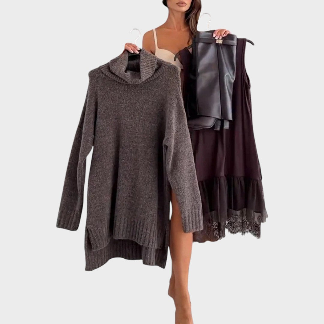 Aurora™| Eleganter Pullover mit luftigem Slipdress