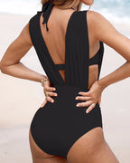 Luxe Shaping Badeanzug mit Tiefem V-Ausschnitt