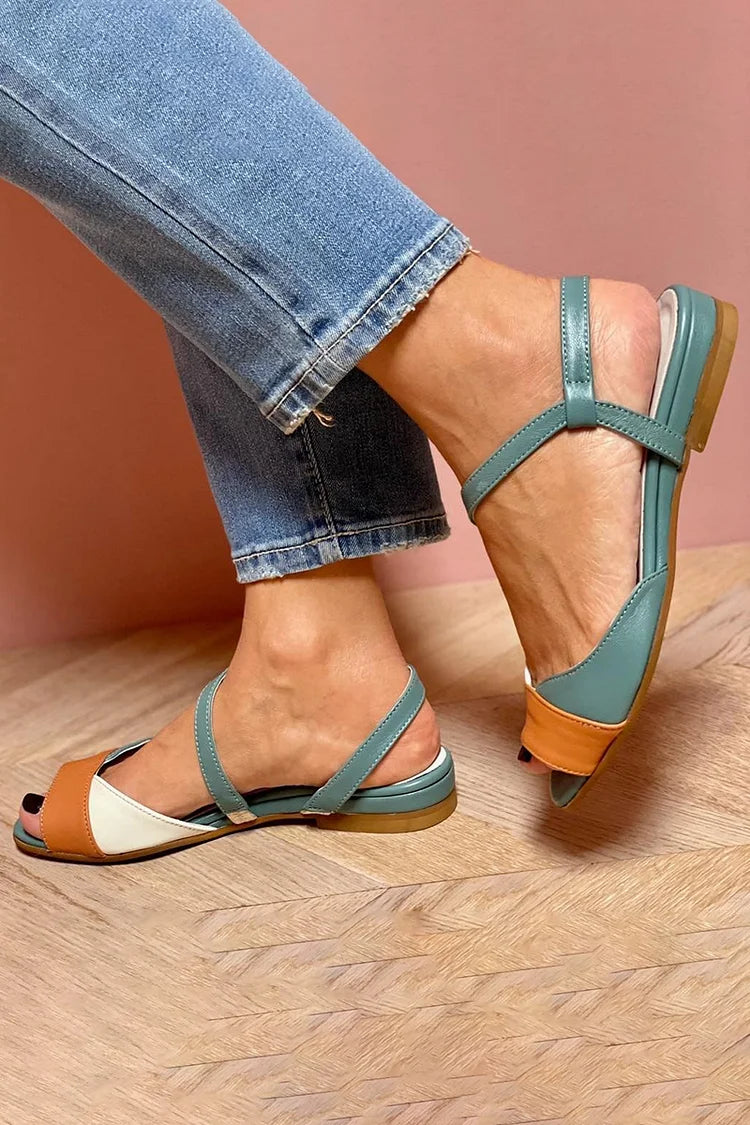 FARBAKZENT-SANDALEN