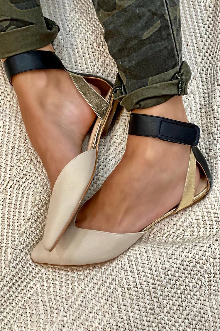 ELEGANTE FLACHE SANDALEN