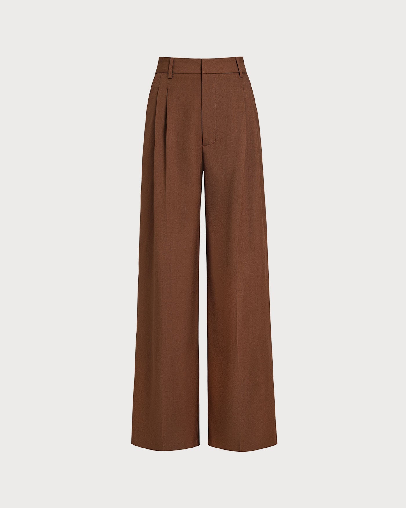 Natural Waist Straight-Leg Pants in Caramel