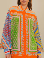 Josephine | Tropischer Look Bunt Einzigartiges Shirt