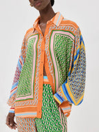 Josephine | Tropischer Look Bunt Einzigartiges Shirt