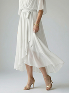Elric | Leichtes Drapiertes Midikleid