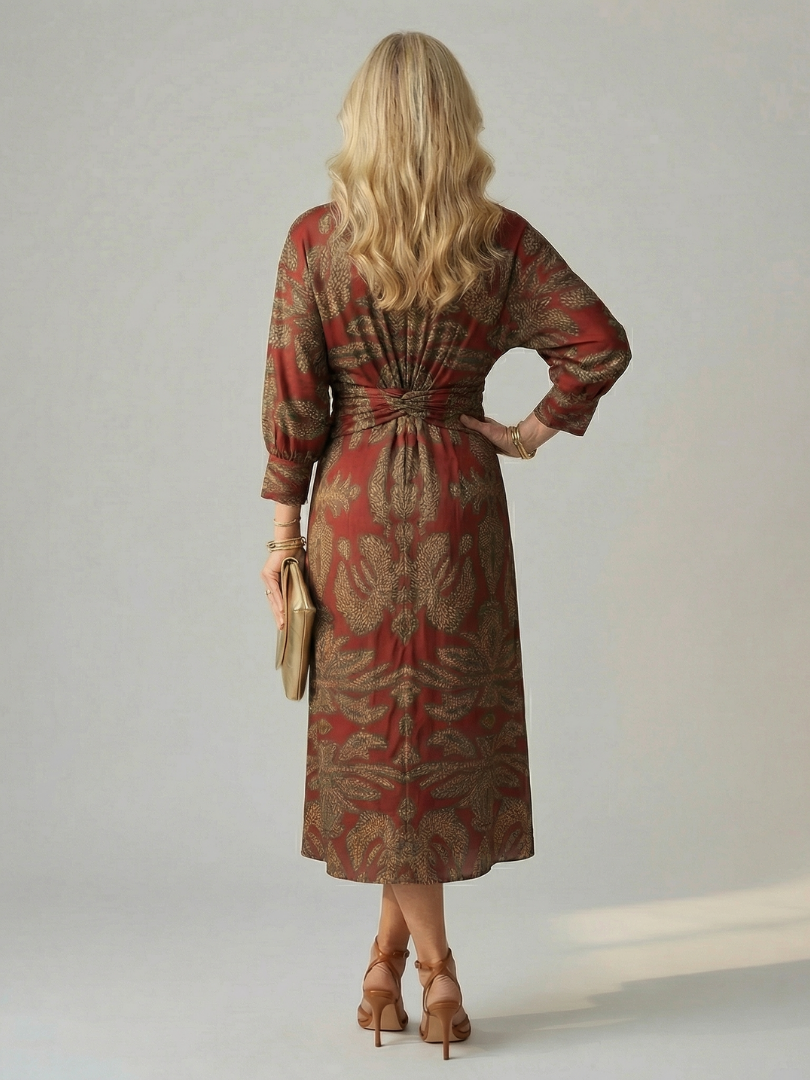 Lune | Natürliches Wickel-Midikleid
