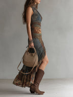 Truus | Vintage Floral Maxi Kleid