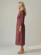 Lune | Natürliches Wickel-Midikleid