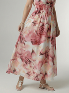 Sylin | Gathered Halter Midi Kleid