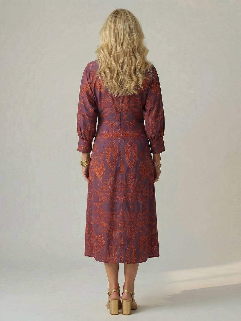 Lune | Natürliches Wickel-Midikleid