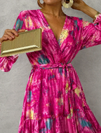 Sage | Floral Wickelkleid