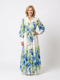 Harper | Knopf-Front Floral Maxi
