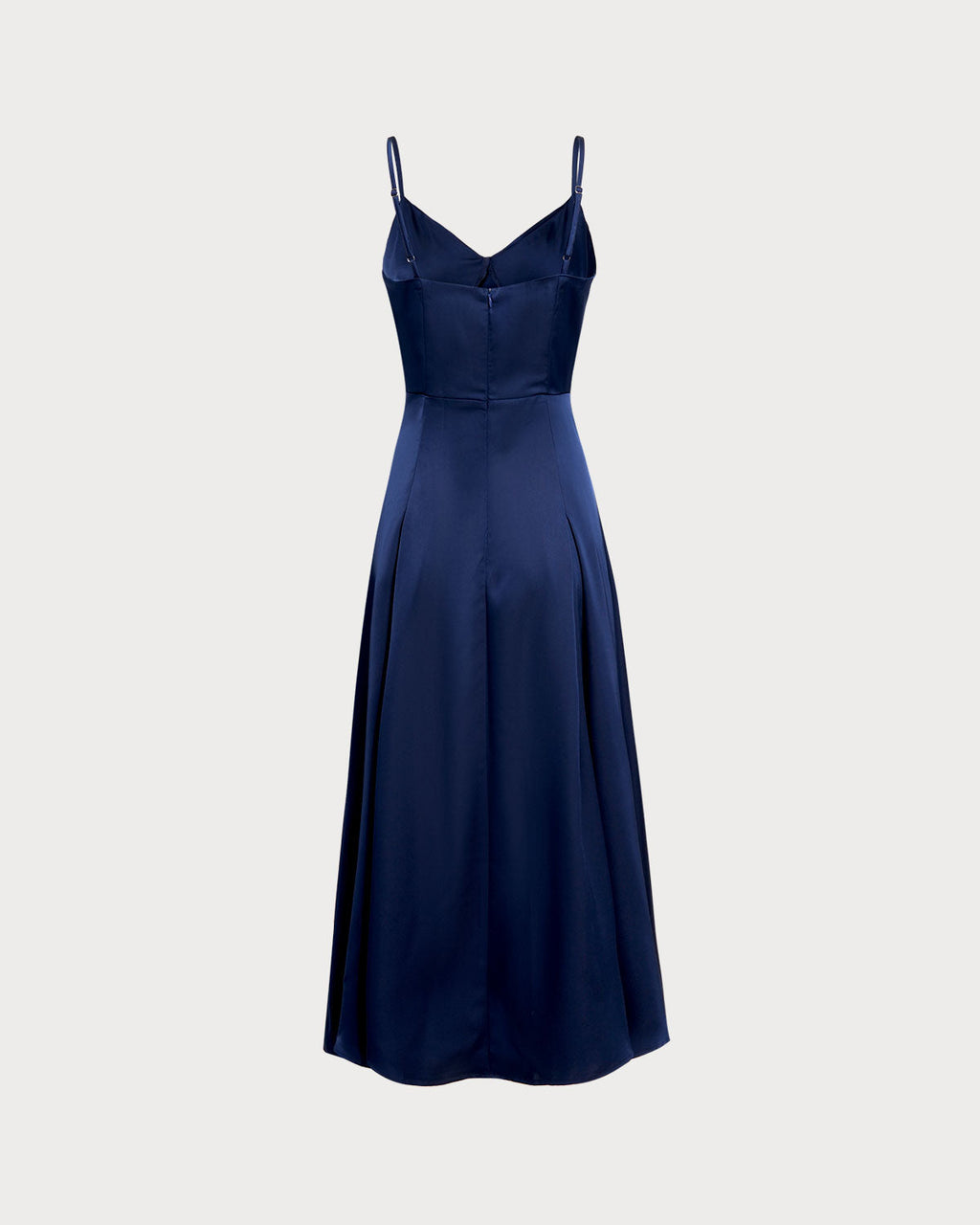 Navy A-Line Maxi Slip Dress