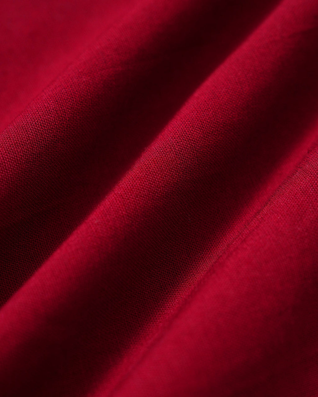 Red Square Neck Blouse with Cross Tie Detail