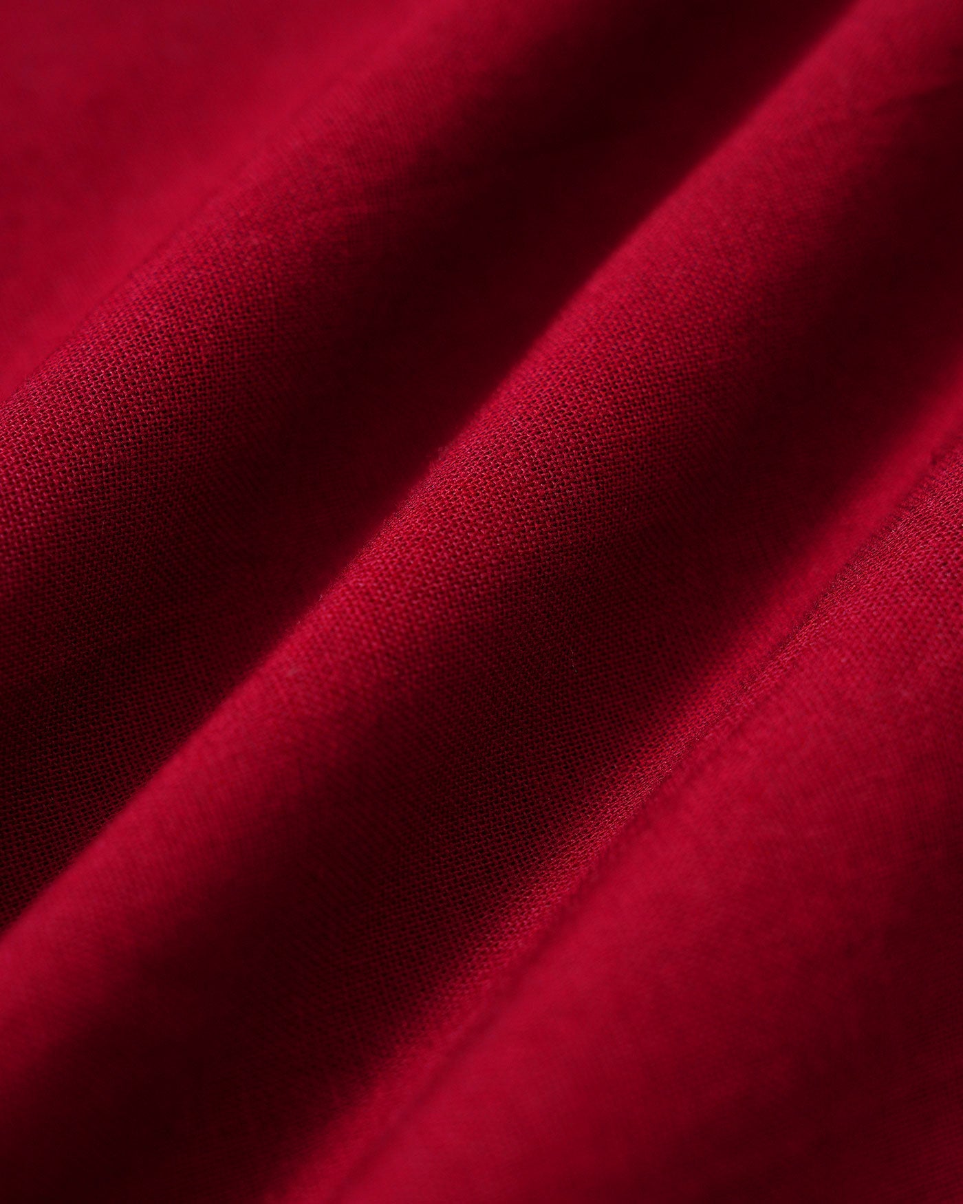 Red Square Neck Blouse with Cross Tie Detail
