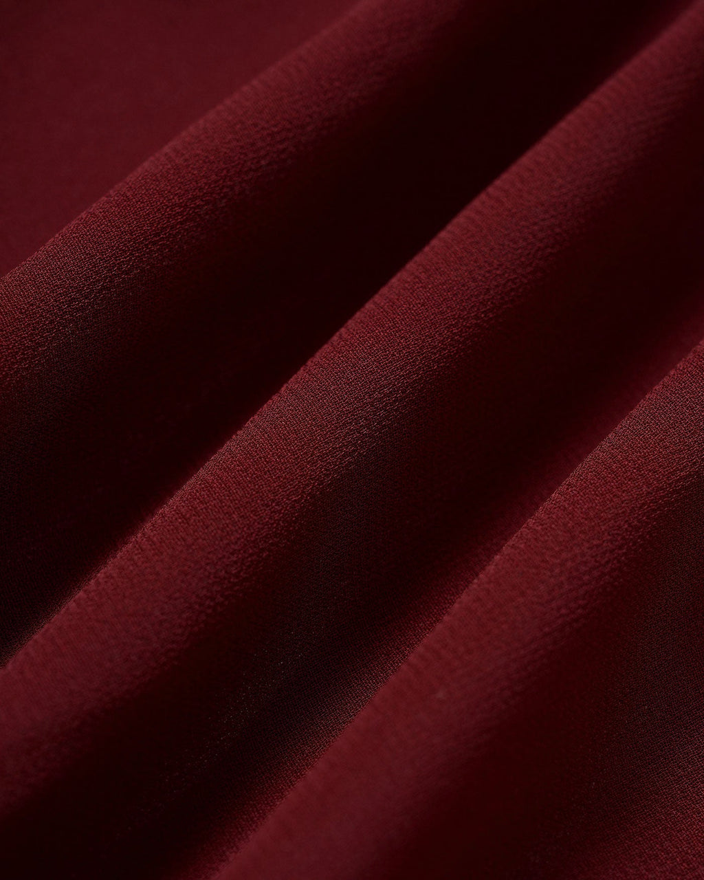 Wine Red Sleeveless Midi Dress in Chiffon