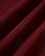 Wine Red Sleeveless Midi Dress in Chiffon