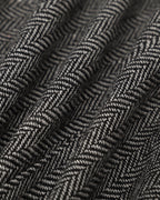 Charcoal Button-Detail Pleated Mini Dress