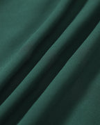 Green Sheer Mini Dress with Stand Collar and Slit