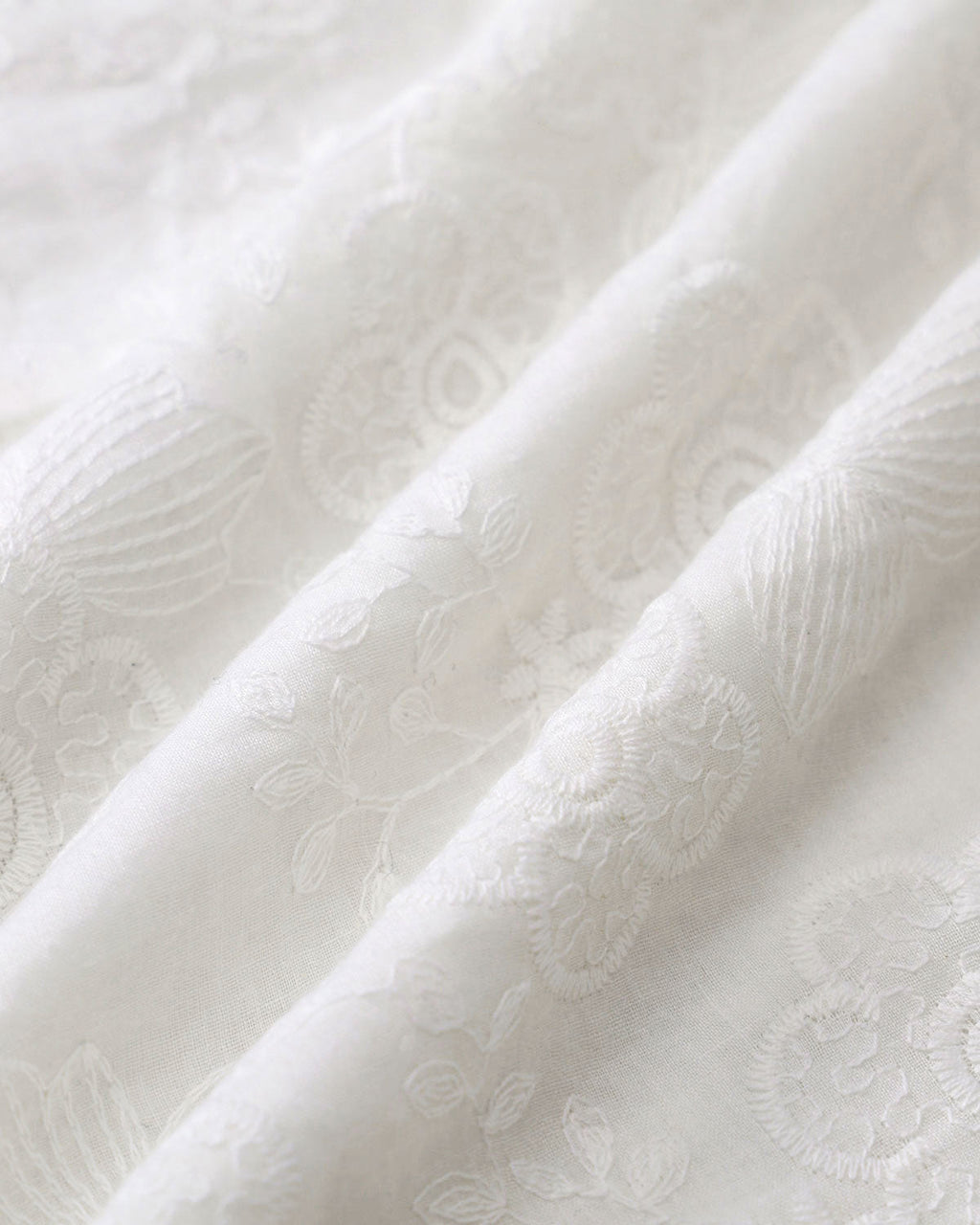 Embroidered White Halter Midi Dress