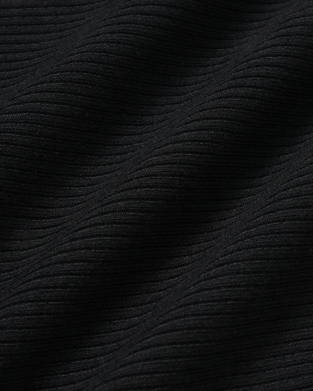 Black Ribbed Knit V-Neck Tank Top