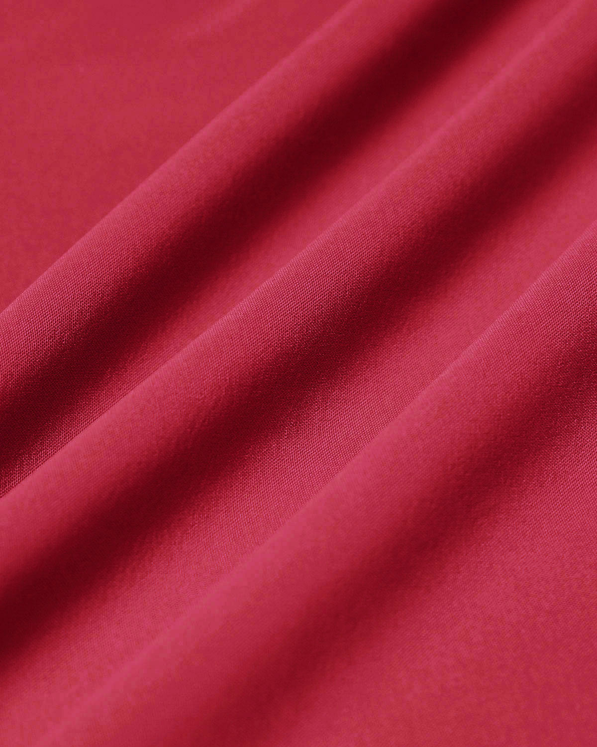 Red Midi Dress with Square Neck and Pocket Details