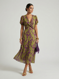 Virel | Entspanntes Blumenkleid in Midi-Länge