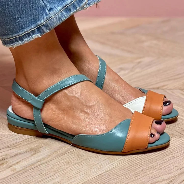 FARBAKZENT-SANDALEN