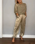 Margaret - Elegantes Satin-Set