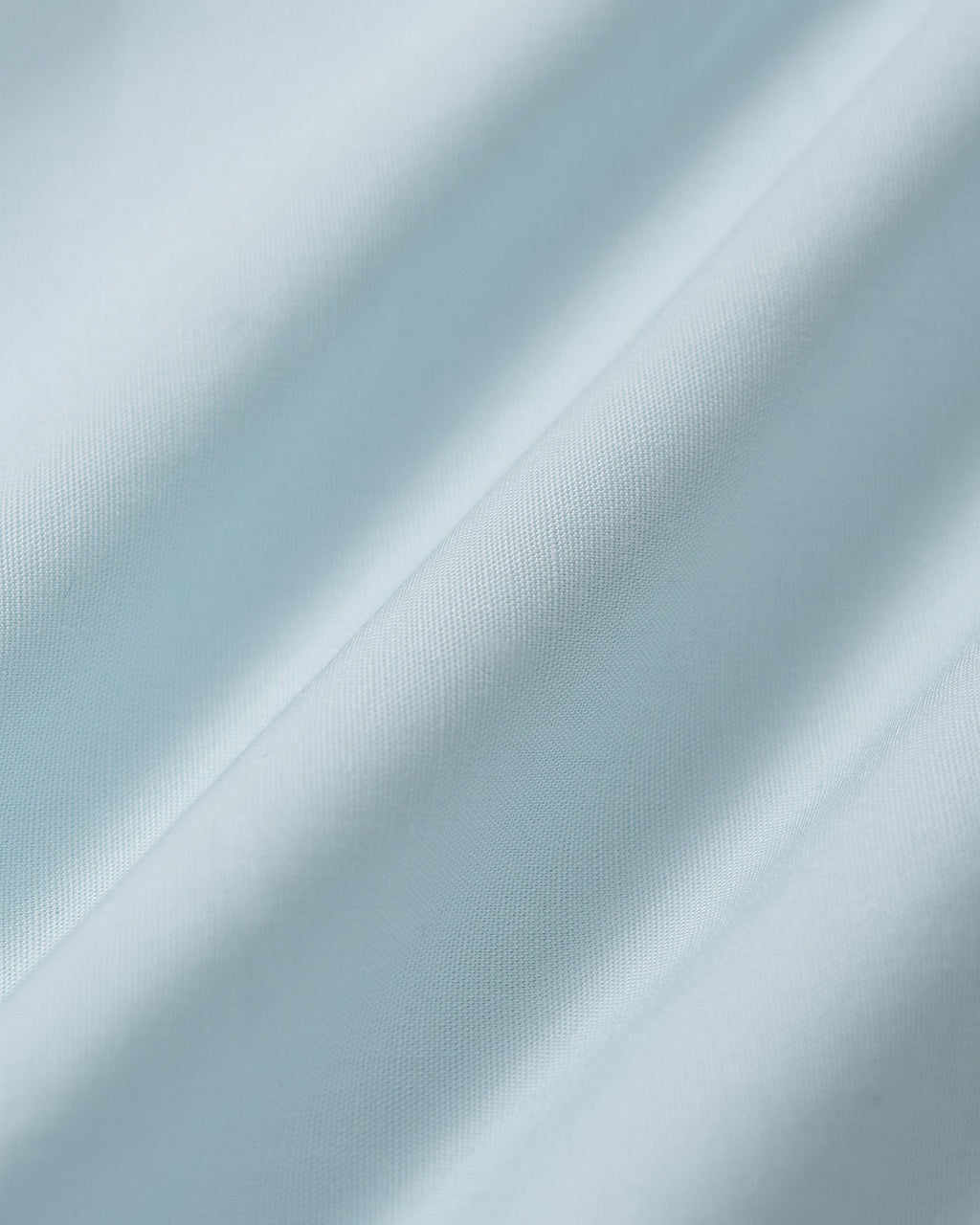Light Blue Lace-Trimmed Square Neck Button-Up Shirt