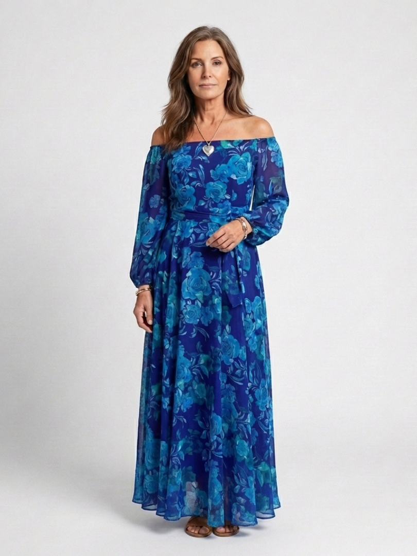 Aspen | Off-Shoulder Floral Maxi