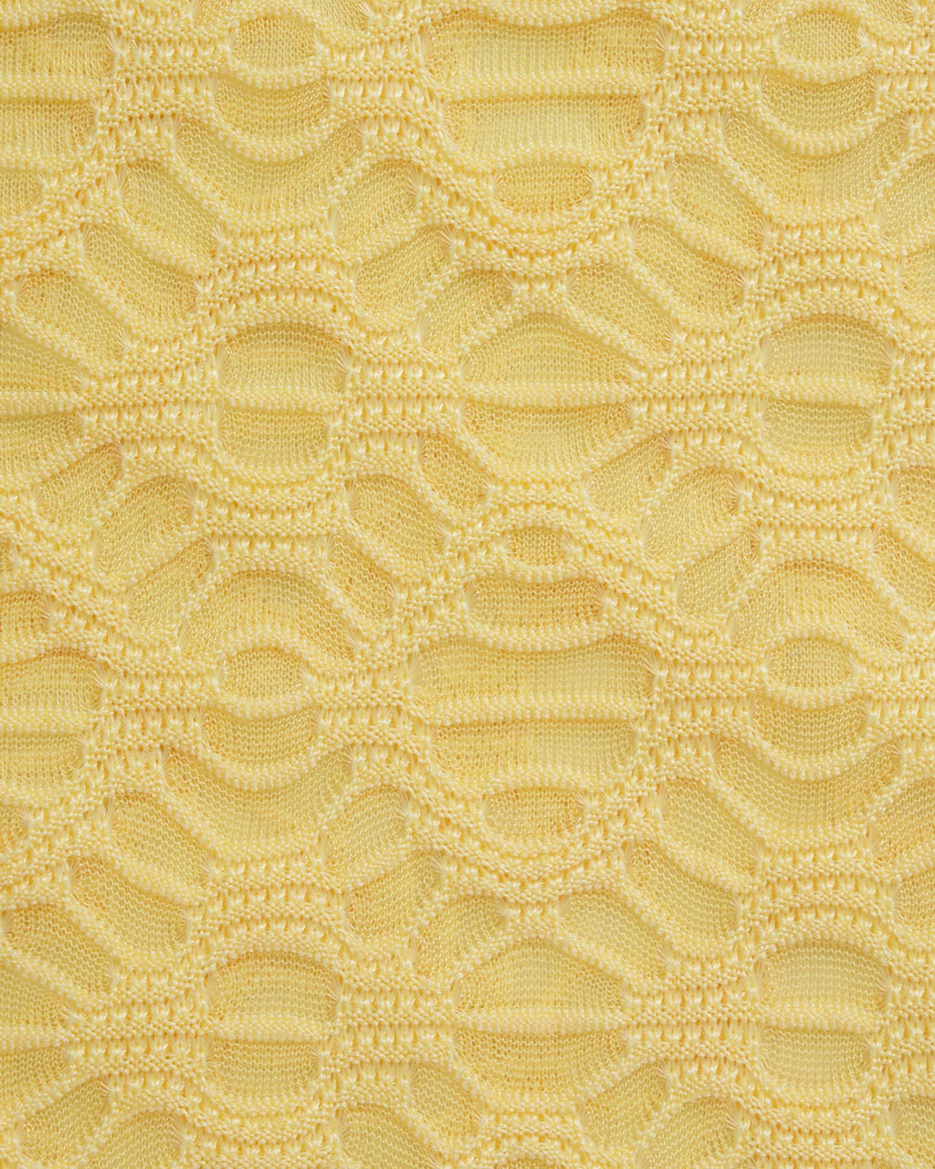 Textured Yellow Jacquard Bikini Set