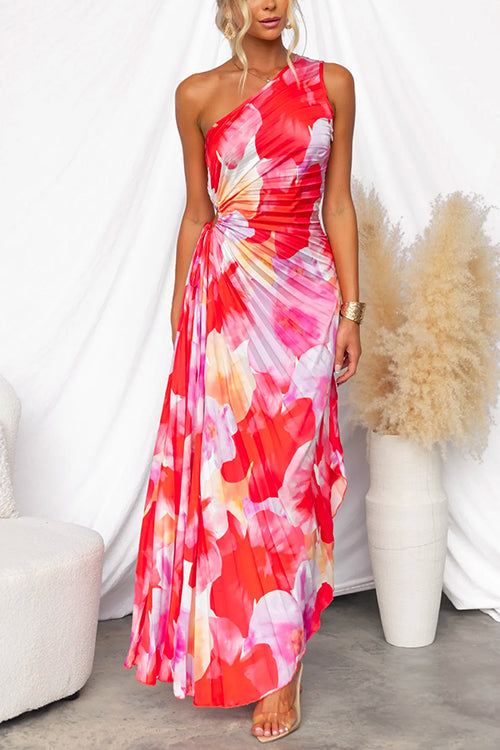 Yanira™ | Einseitiges Plisseekleid