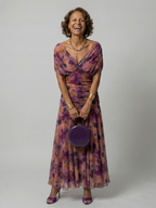 Calen | Off Shoulder Flow Midi Kleid