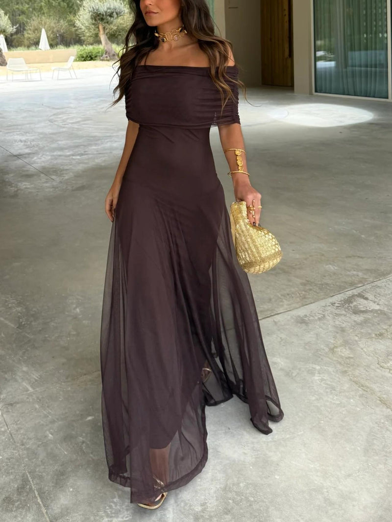 Camila | Elegantes Maxikleid aus Mesh