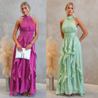 Celestia | Rüschenshirt Maxi-Kleid