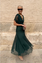 ANA | ELEGANTES MAXI-FALTENKLEID