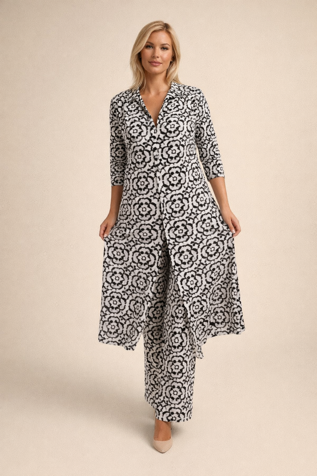 Margaret | Gemustertes Kleid