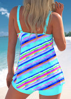 Paige | Lebhaftes Blumen-Tankini-Set
