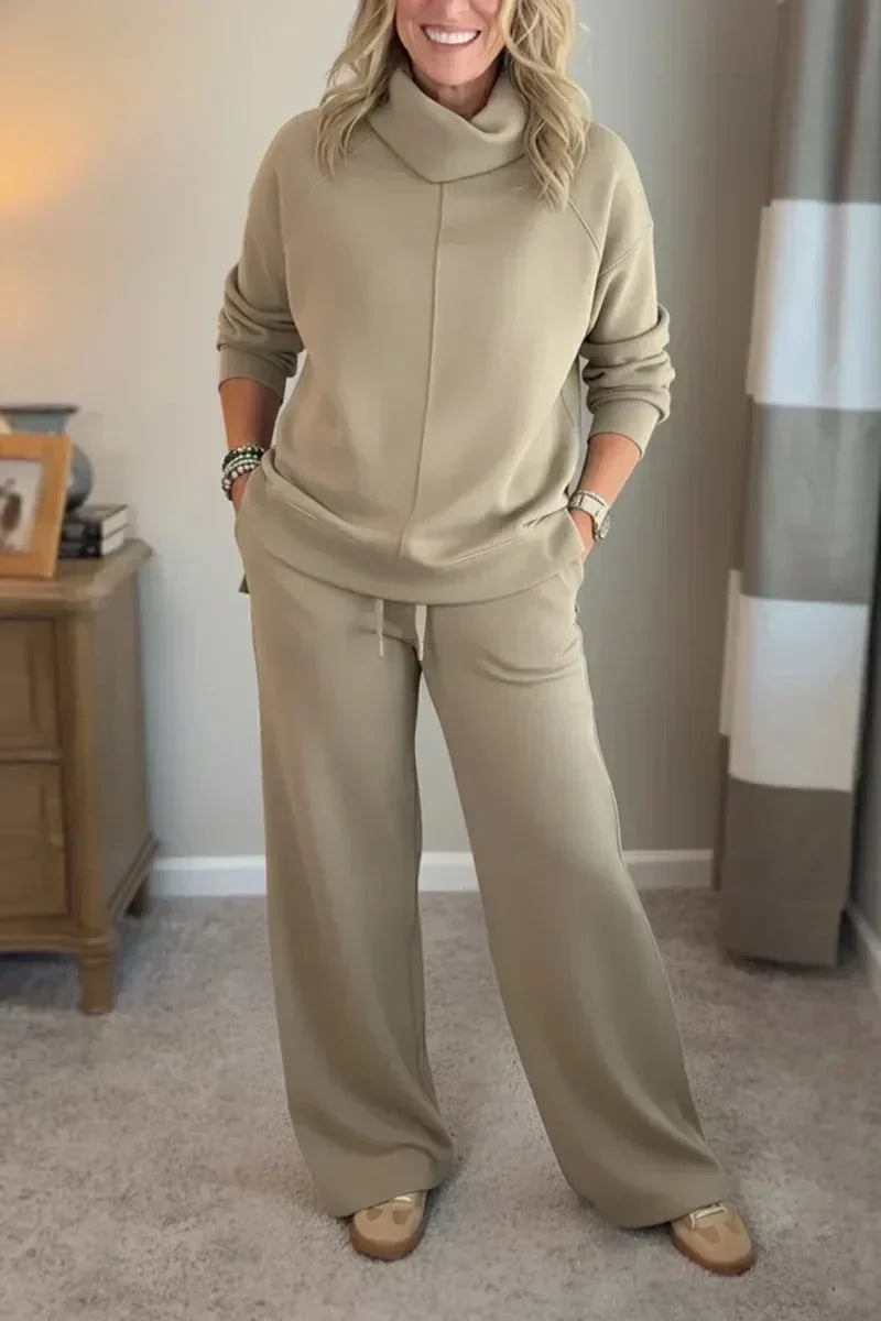 Quinn – Lässiges Turtleneck-Zweiteiler-Set