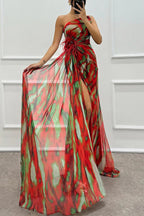 Vibrantes Drapiertes Kleid