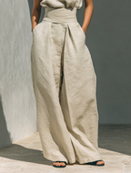 Livia – Minimalistisches Set aus Baumwolle und Leinen