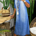 Yazmin™| Kleid im Denim-Look