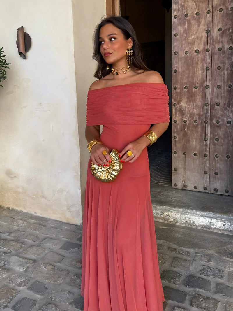 Camila | Elegantes Maxikleid aus Mesh