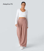 Halara Flex™ High Waisted Pocket Wide Leg Waffle Work Pants