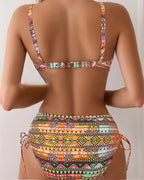 Jada | Sexy Ethnisches Druck Bikini Set