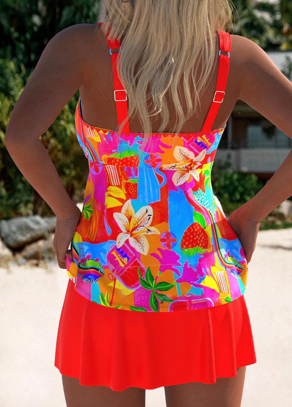 Eleanor | Schickes Floral Tankini Badekleid