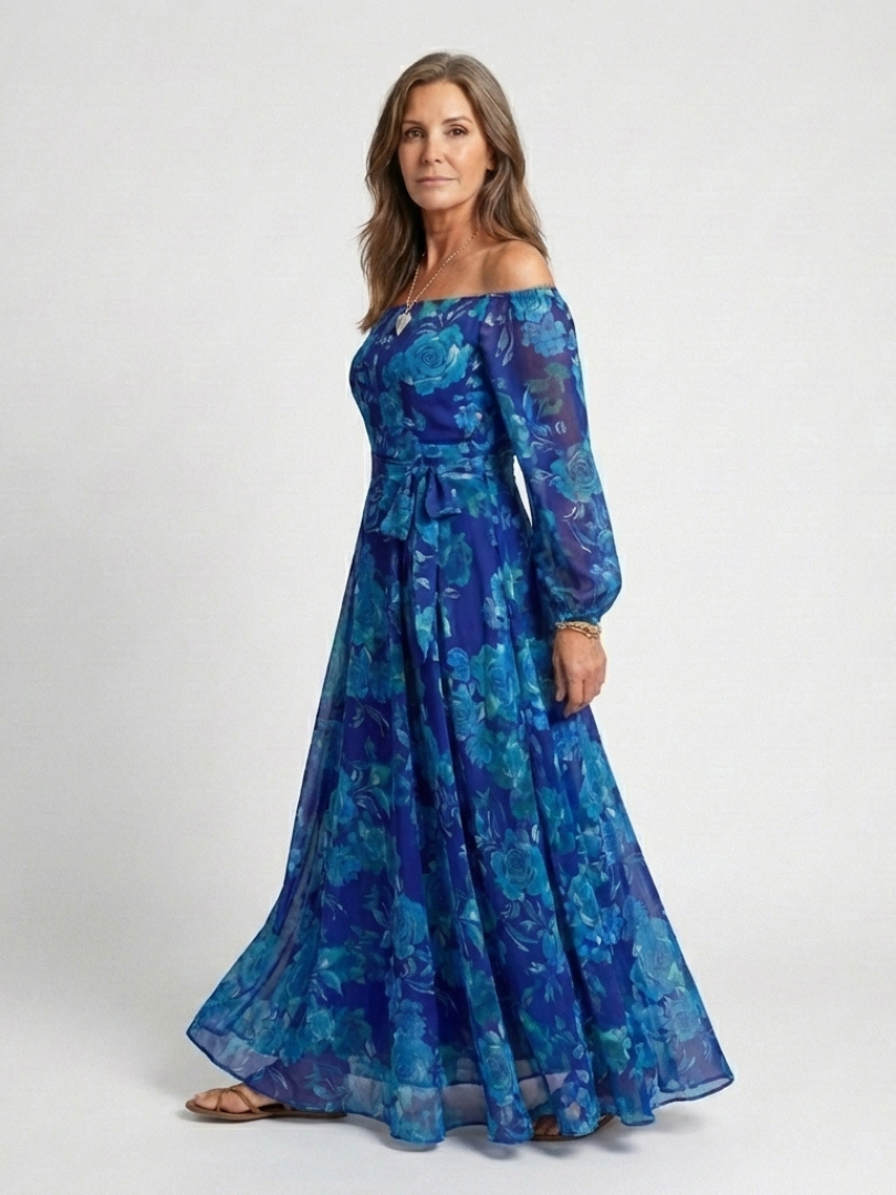 Aspen | Off-Shoulder Floral Maxi